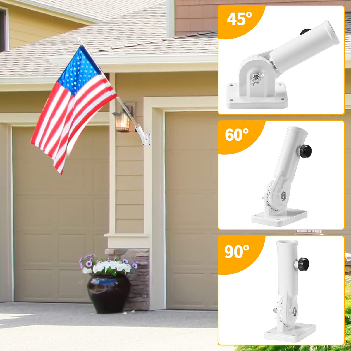 BONWIN hardware kit included simplifies mounting on wood, concrete, or metal.