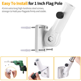 BONWIN porch and garden display bracket adds durability to your flag setup.