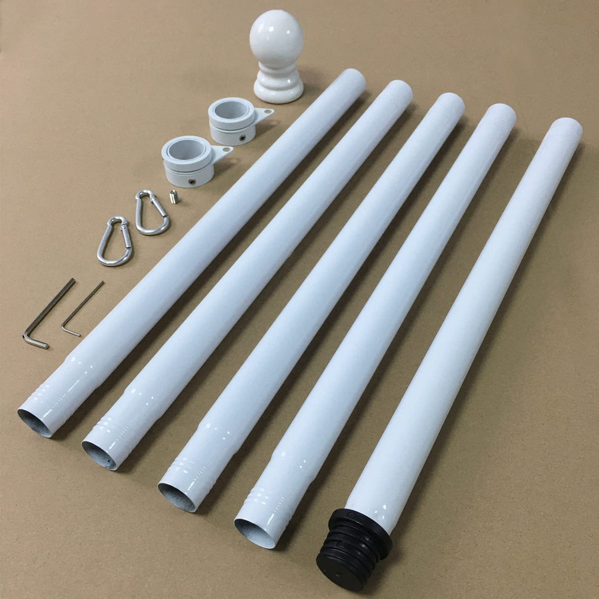BONWIN weather resistant flag pole kit for residential or commercial use