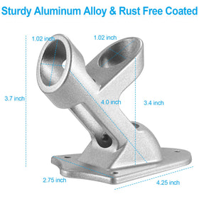 BONWIN rust-free coating preserves silver finish in weather.