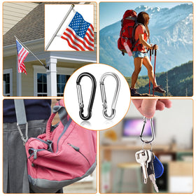 BONWIN rustproof clip withstands rain and sun, maintaining performance during seasonal flag displays