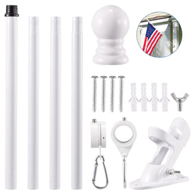 BONWIN thickened flag pole demonstrates durable outdoor performance.