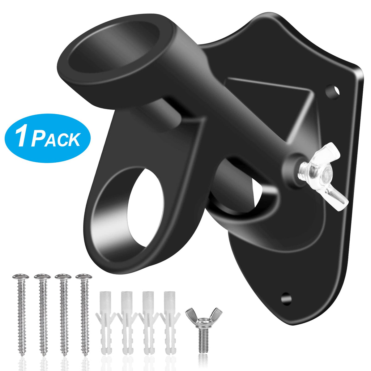 BONWIN two-positions angle adjustment enables vertical or angled flag displays.