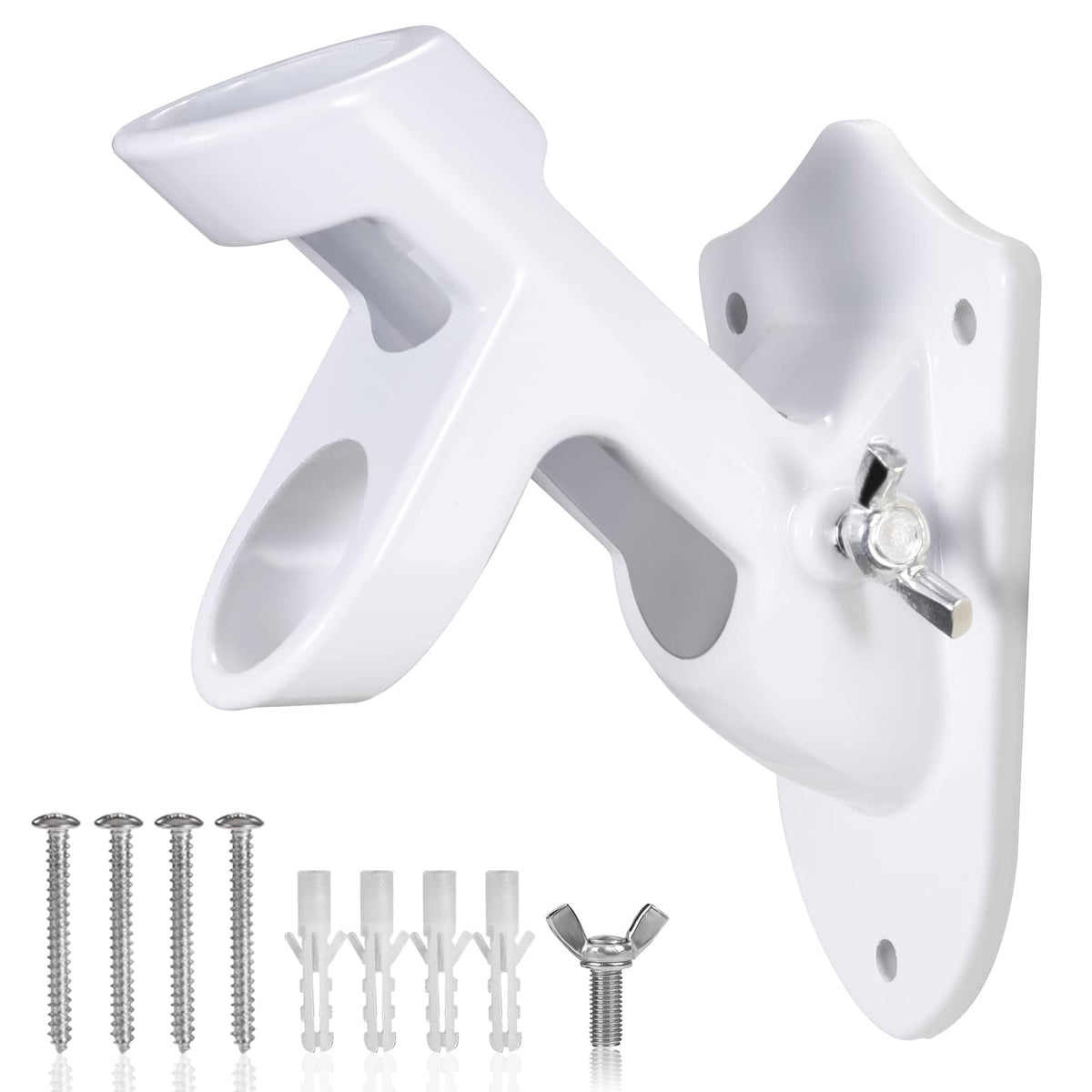 BONWIN two-position flag pole bracket showing 45-degree and 90-degree options