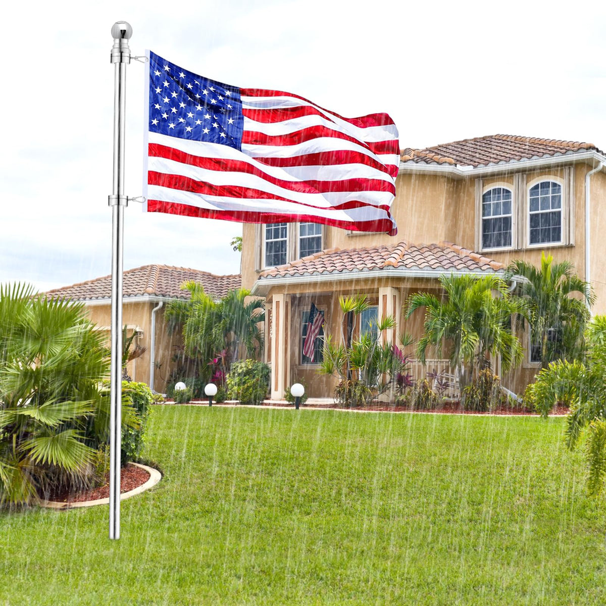 BONWIN weather-ready hardware resists corrosion for long-lasting performance.