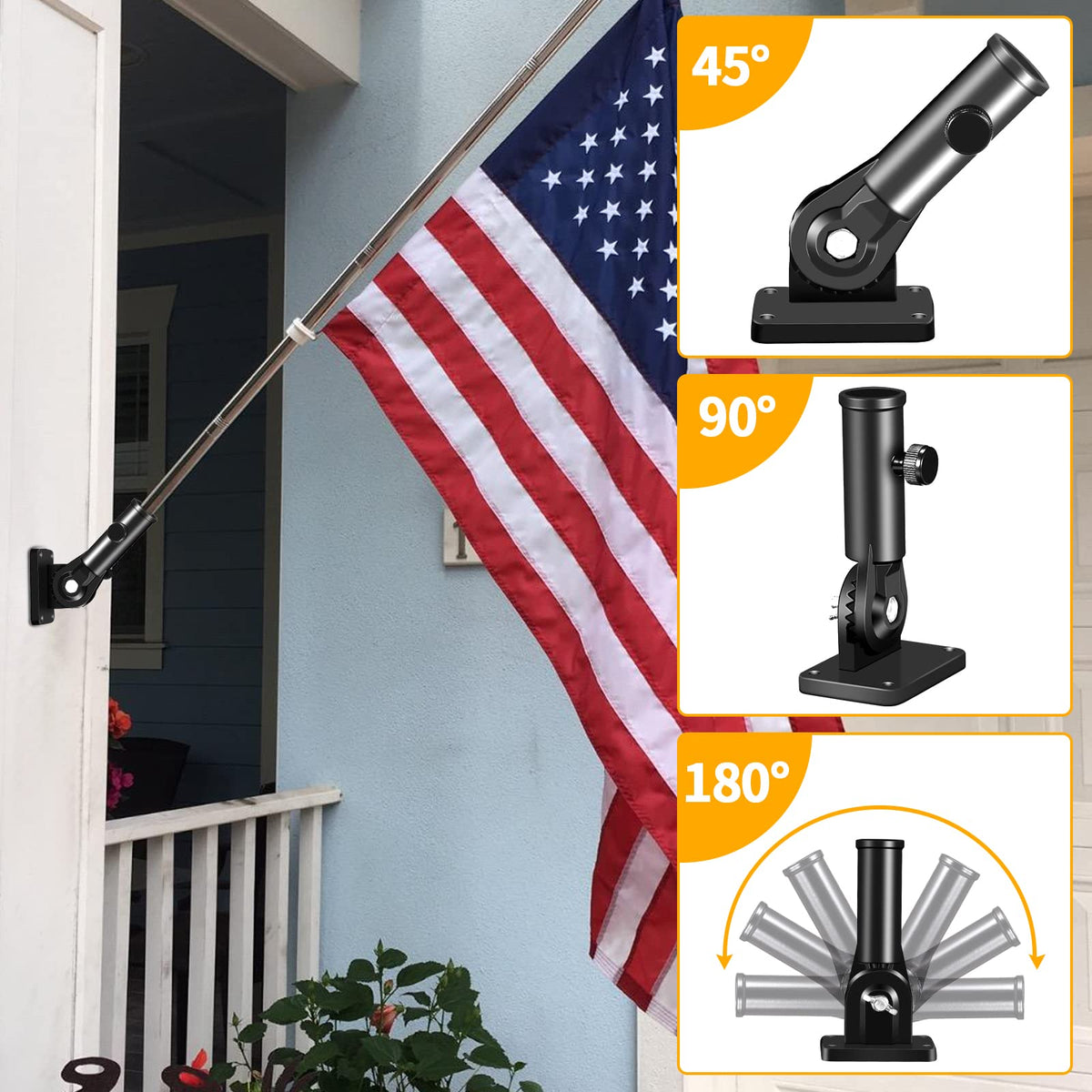 BONWIN weatherproof finish protecting pole and hardware