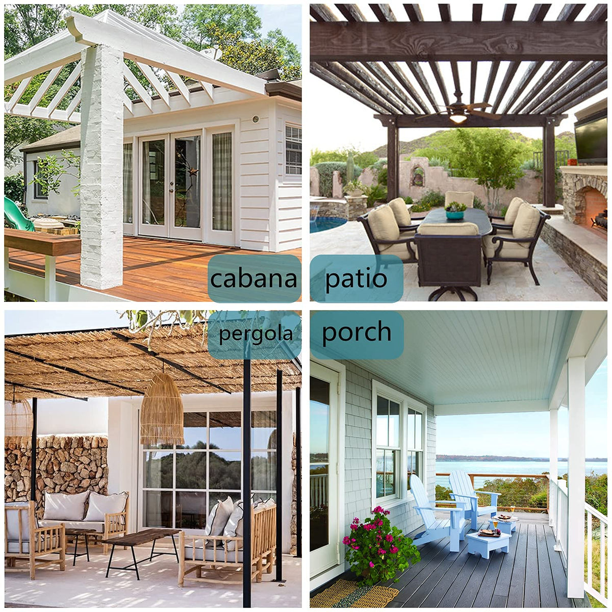 Draped on a gazebo, enhancing privacy during gatherings.