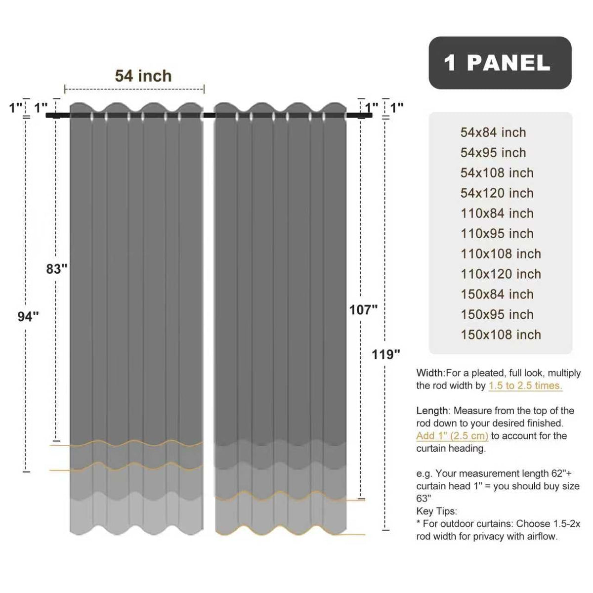 BONZER packaging showing a single 54x84 panel in cream