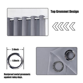 BONZER curtain with rust-proof grommets for easy hanging