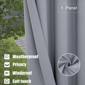 BONZER sun-blocking curtain provides shade and comfort on decks