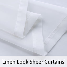 Linen-look fabric adds elegant texture to any space