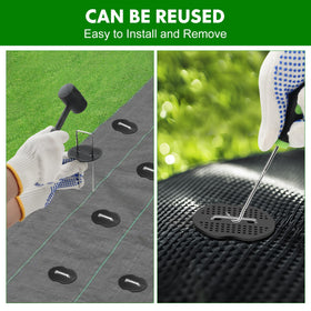 Boochcom gardening gloves protect hands during setup tasks