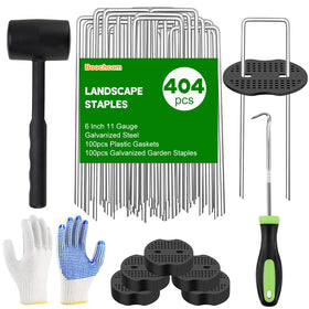 Boochcom Turf Nails Set packaging displaying all included components for garden projects