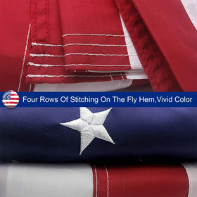 Boonipet 2.5x4 flag features UV protection to resist fading
