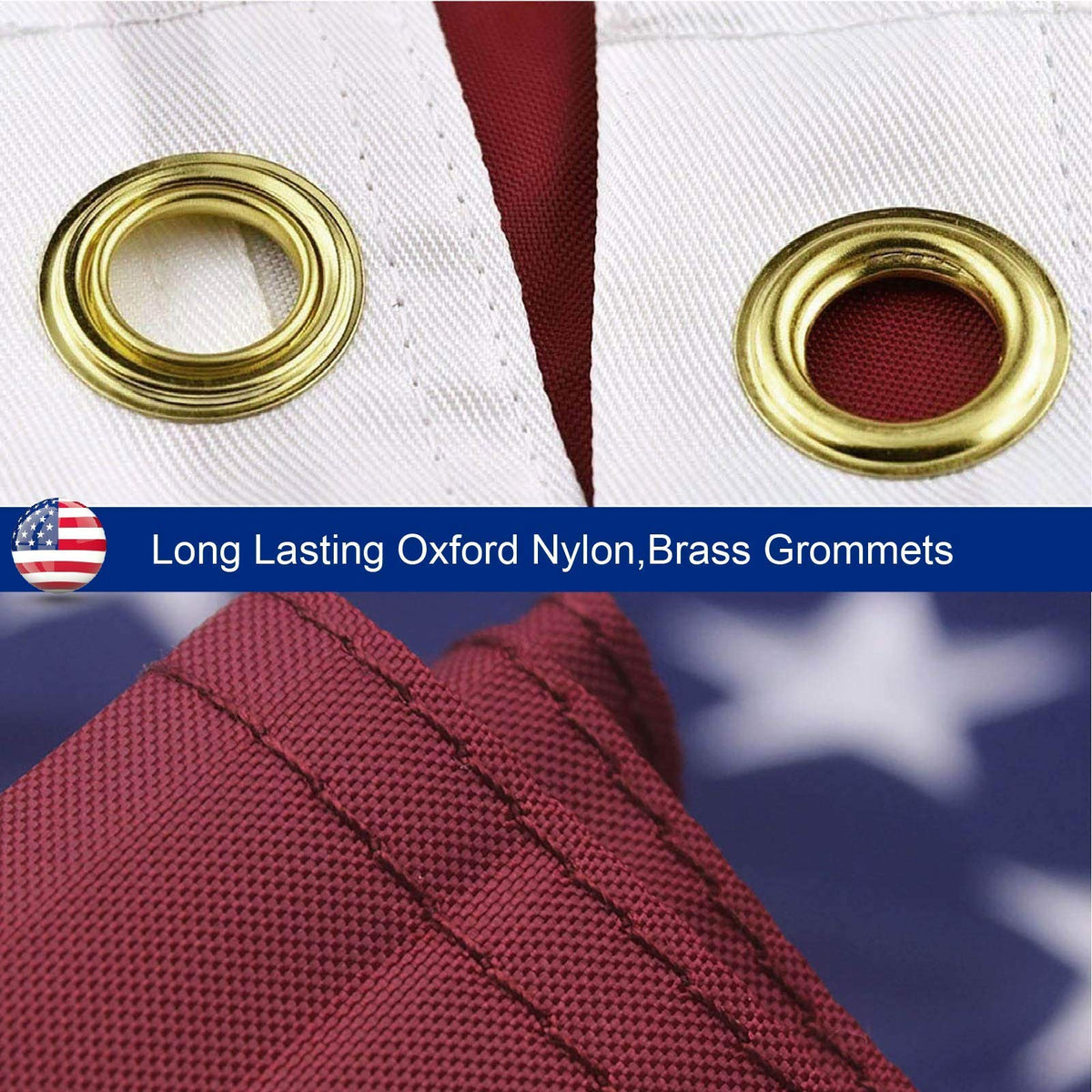 Boonipet flag with brass grommets for secure outdoor hanging