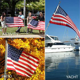 Boonipet easy-install flag with two brass grommets