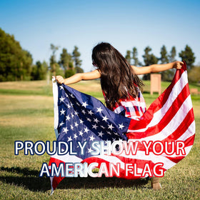 Boonipet embroidered stars sewn stripes flag showcases craftsmanship and lasting color