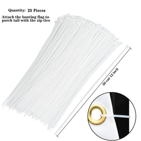 Booson double-sided flag bunting shows on both sides for flexible display