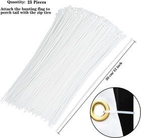 Booson 90 x 45 cm flag with UV fade resistant dye for bright colors