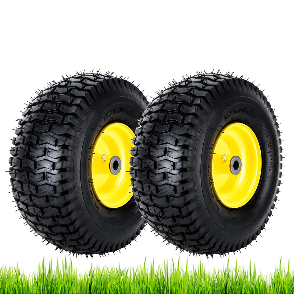BOOTOP PIN 15x6-00-6 front tire wheel assembly fits John Deere mowers for reliable replacement.