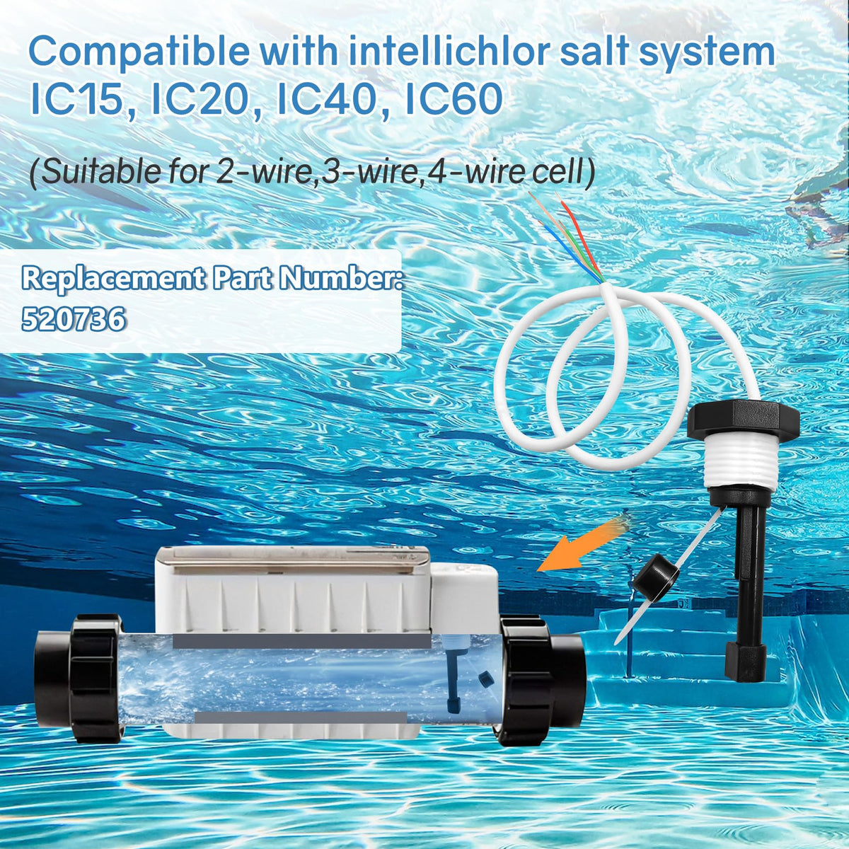 Bootuu Flow Switch displays red and blue flow indicators for reliable sensing.