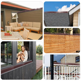 BORHOOD Bird Spikes 30-pack for versatile outdoor placement.