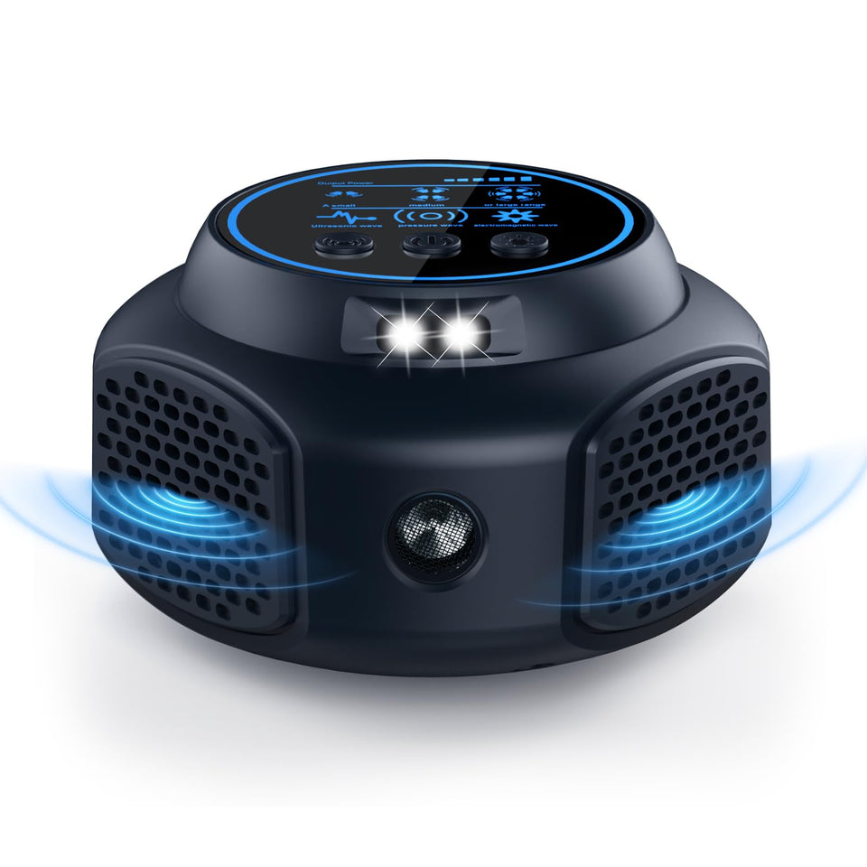 BORHOOD Ultrasonic pest repellent plug-in with LCD display for deterrence