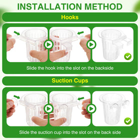 Borlech 4-pack set image highlighting four plant holders included