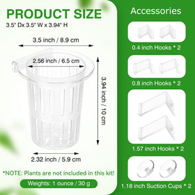 Borlech plant holder with water flow holes enhances root circulation