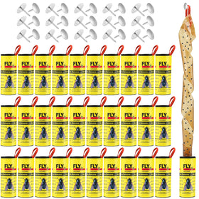 Boromine 30-rolls fly strips packaging highlights value and easy setup.
