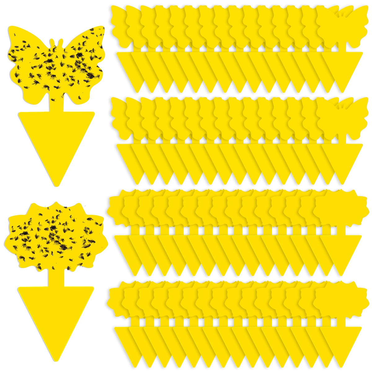 Boromine fruit fly trap yellow sticky sheet close-up for indoor pest control