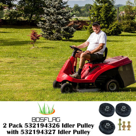 BOSFLAG durable idler pulleys extend mower belt life