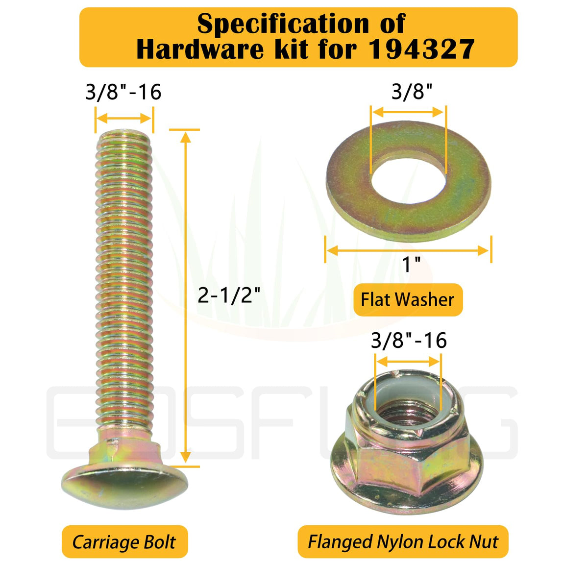 Bosflag easy-install pulley and belt kit helps you resume mowing quickly.