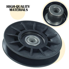 BOSFLAG flat idler pulley assembly for easy belt routing