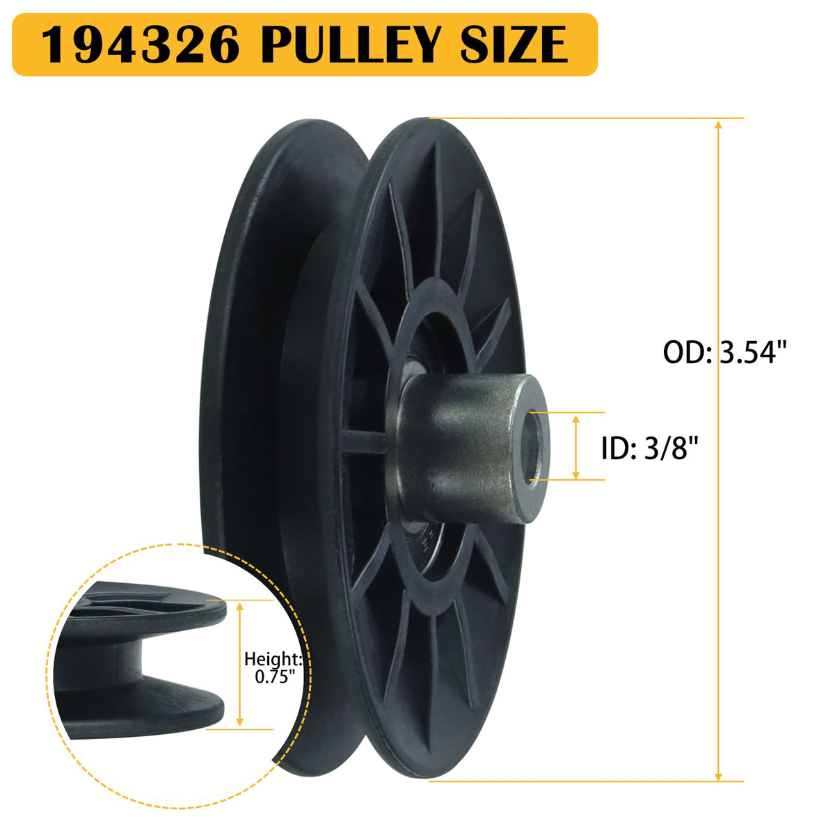 BOSFLAG Husqvarna ride-mower idler pulleys for steady performance