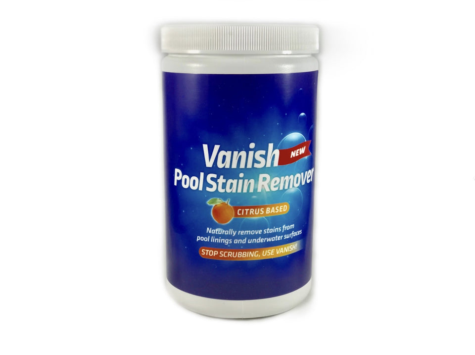 Bosh Chemical Vanish pool stain remover bottle for citrus-based stain cleaning.