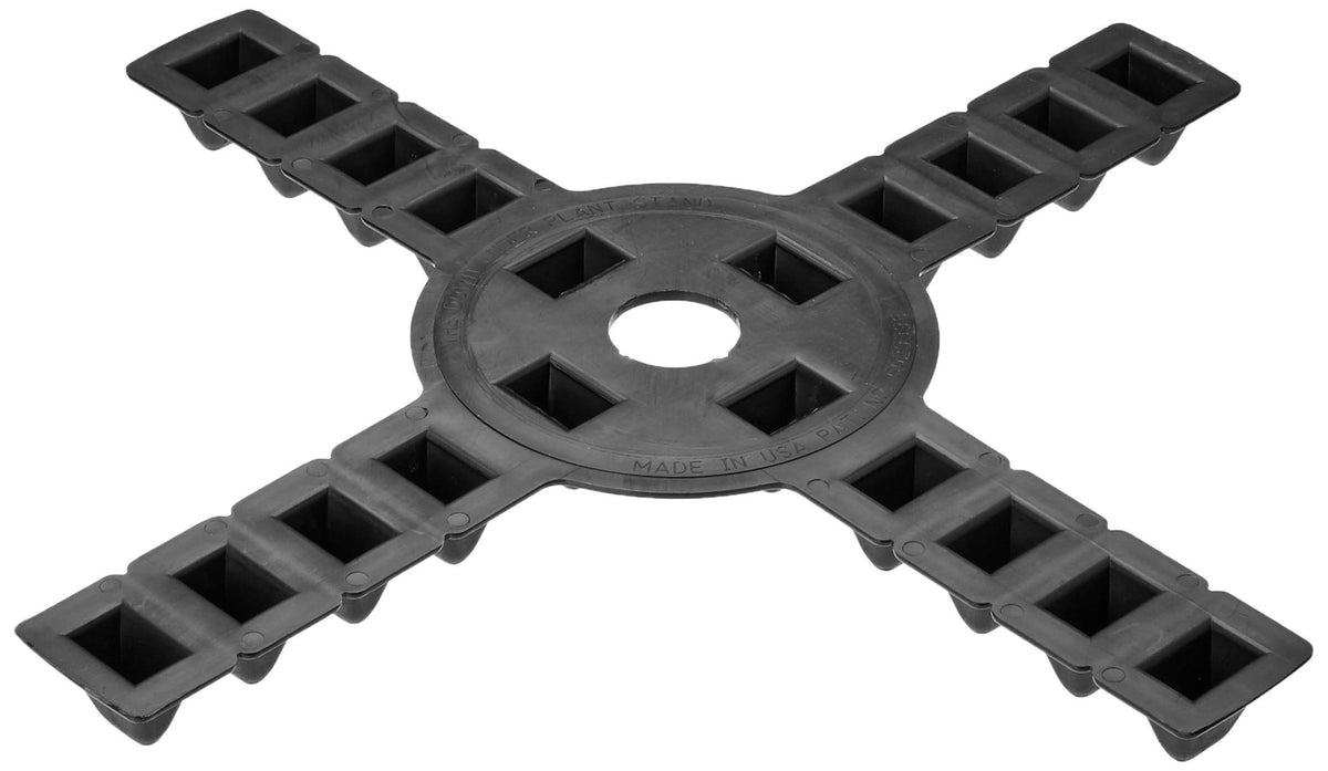 Bosmere S10410 Down Under Plant Stand in black, 12-inch footprint for compact pots.