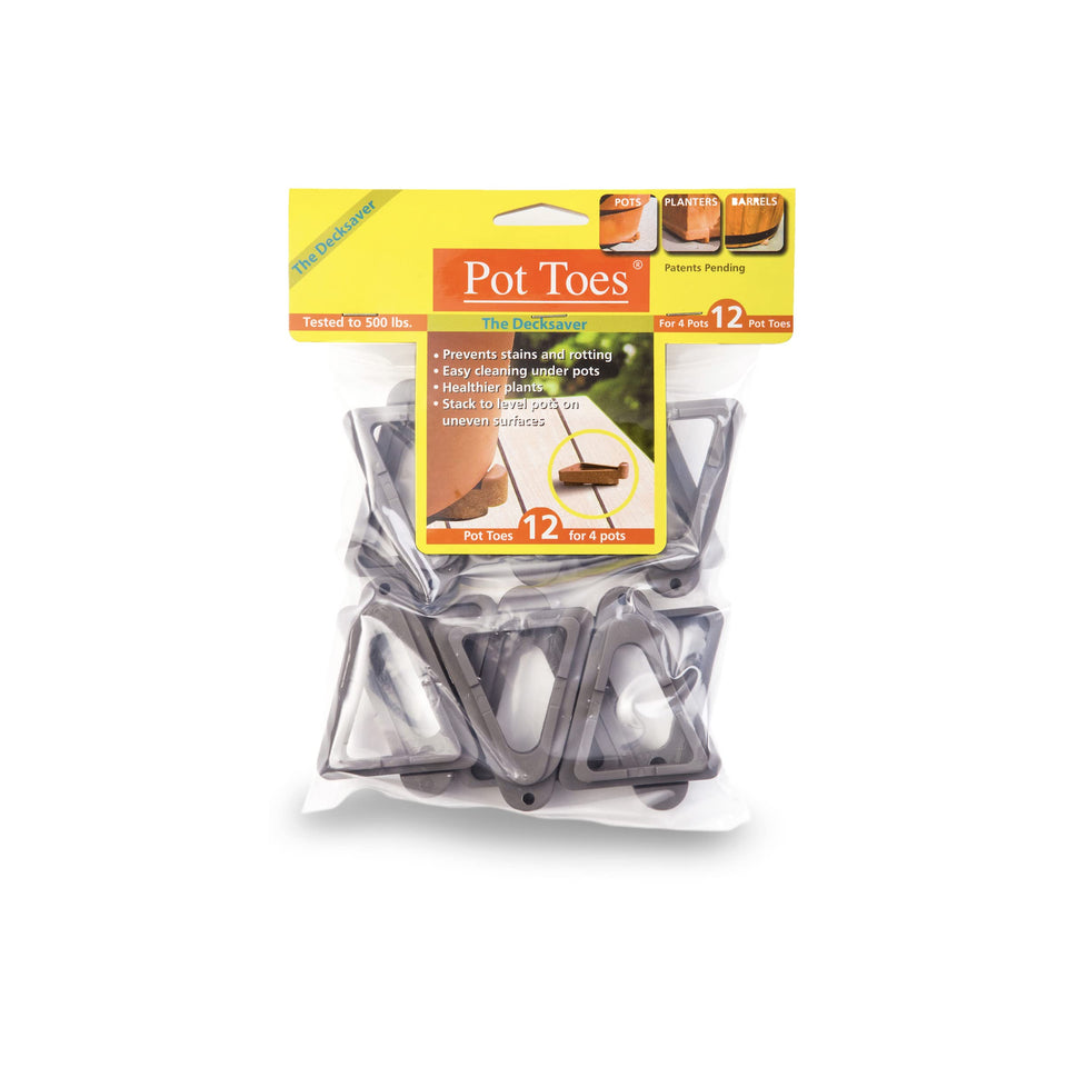 Bosmere Pot Toes under pot improve airflow and protect surfaces.