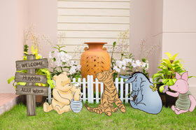 BOSNN Pooh yard signs decorate parties and outdoor events