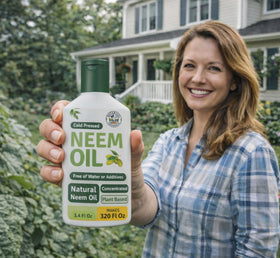 Botanical Tradesman neem oil dilution instructions for a smooth spray solution.