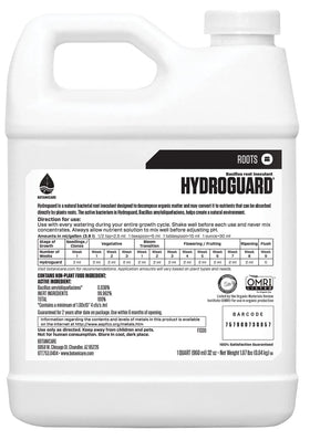 Product label highlights Bacillus amyloliquefaciens for hydroponic nutrient efficiency