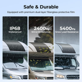 BougeRV Arch Pro 200W compact installation options for flexible setups.