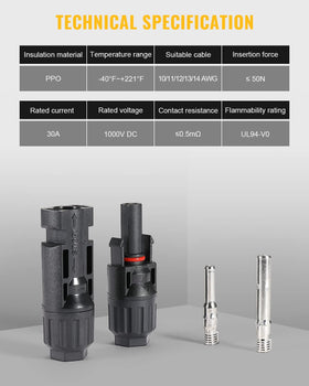 BougeRV IP67 rating protects connectors against rain and dust