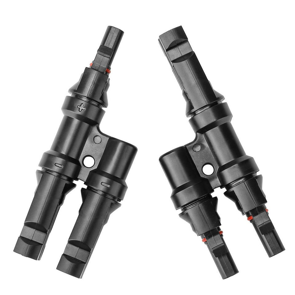 BougeRV Y-connector M to FF enables easy parallel wiring for solar panels.