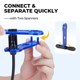 BougeRV 14-10AWG cable compatibility supports common solar cables.
