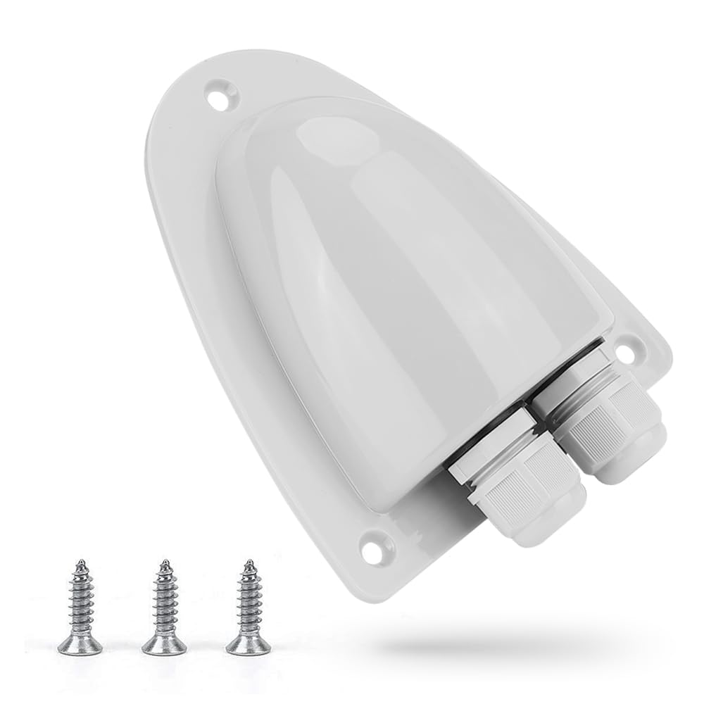 BougeRV solar cable entry gland cap close-up showing waterproof seal for RV installations.