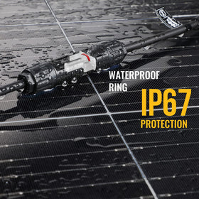 BougeRV IP67 waterproof ring on male connector for outdoor use.