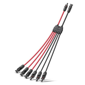 BougeRV solar parallel connectors with a 30 cm branch for easy rooftop panel wiring.