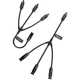 BougeRV Solar Y-branch connectors 1-to-3 FFF enable parallel panel wiring.