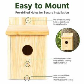 BoughPeace handcrafted wooden bird house showcasing natural materials and craft